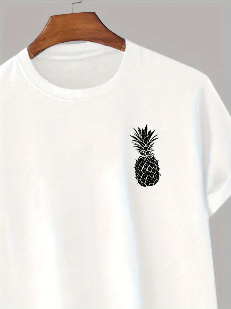 Casual Women's Short-Sleeve T-Shirt with Pineapple Print Soft and Breathable Cotton Regular Fit Crew Neck Top Plus Size
Casual Women's Short-Sleeve T-Shirt with Pineapple Print Soft and Breathable Cotton Regular Fit Crew Neck Top Plus Size