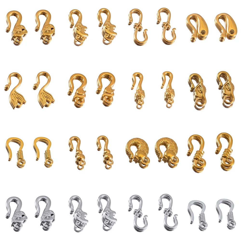 5pcs Stainless Steel Personalized Vintage Design Hook Bracelet Necklace Connection Buckle for DIY Jewelry Making Cool Components
5pcs Stainless Steel Personalized Vintage Design Hook Bracelet Necklace Connection Buckle for DIY Jewelry Making Cool Components