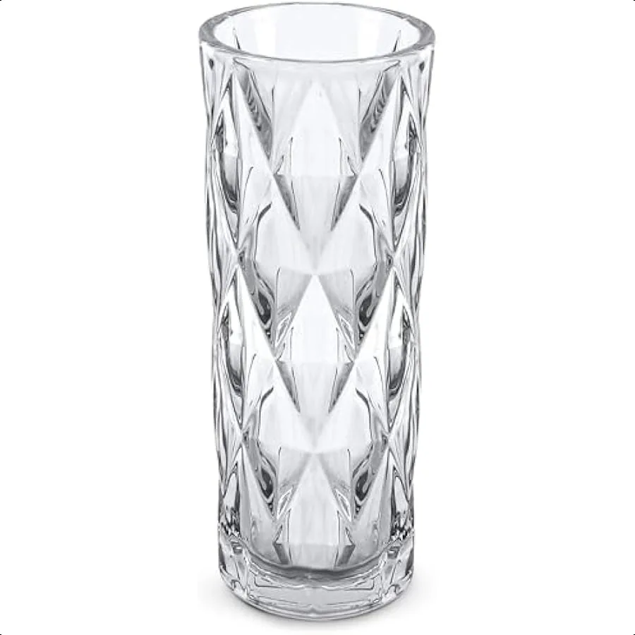 Flower Rose Vase CrystalLook Glass Clear Modern Decorative Centerpiece Large Opening Wedding Table Bouquet Living Room Gift Dia
Flower Rose Vase CrystalLook Glass Clear Modern Decorative Centerpiece Large Opening Wedding Table Bouquet Living Room Gift Dia