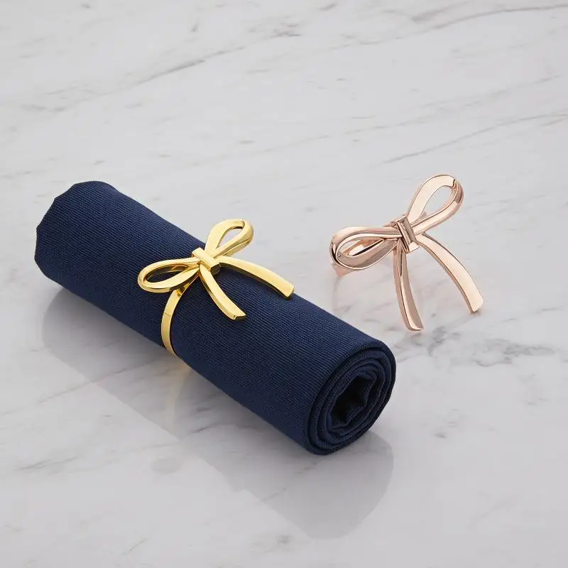 Giftable Romantic Bow Napkin Rings Reusable Decorative Napkin Holders for Bridal Gift Housewarming Table Decor
Giftable Romantic Bow Napkin Rings Reusable Decorative Napkin Holders for Bridal Gift Housewarming Table Decor