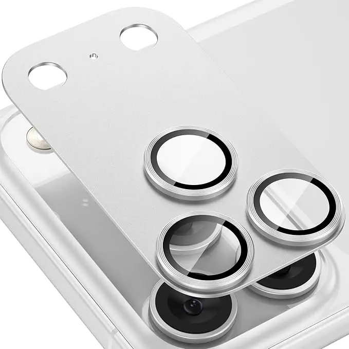 For iPhone 17 Pro Max 18 Pro Camera Lens Protector Metal Aluminum Alloy Tempered Glass Cover Camera Screen Protector Accessories For iPhone 17 Pro Max 18 Pro Camera Lens Protector Metal Aluminum Alloy Tempered Glass Cover Camera Screen Protector Accessories