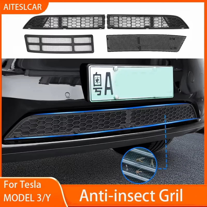 Front Grill Guard Grille Inserts Mesh for Tesla Model Y 3 Highland 2024-2021 Air Inlet Vent Cover Bumper Grid Filter Accessories
Front Grill Guard Grille Inserts Mesh for Tesla Model Y 3 Highland 2024-2021 Air Inlet Vent Cover Bumper Grid Filter Accessories