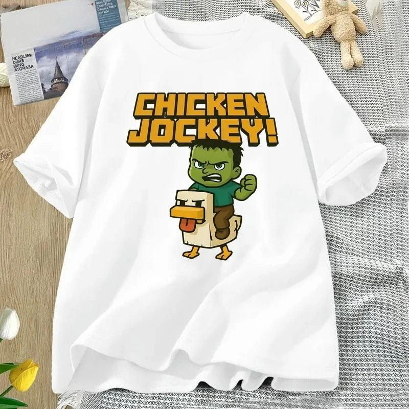 Fashionable summer casual women's cute game cartoon printed pattern daily versatile women's short sleeved T-shirt
Fashionable summer casual women's cute game cartoon printed pattern daily versatile women's short sleeved T-shirt