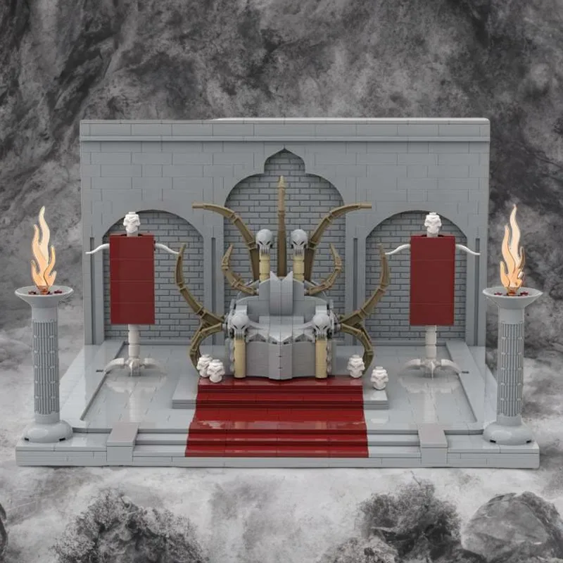 Набор строительных блоков MOC на заказ, 1175 шт.: Трон Andariel, темный стиль, идеально подходит для творческой сборки, сборка сцены в стиле фэнтези
Набор строительных блоков MOC на заказ, 1175 шт.: Трон Andariel, темный стиль, идеально подходит для творческой сборки, сборка сцены в стиле фэнтези