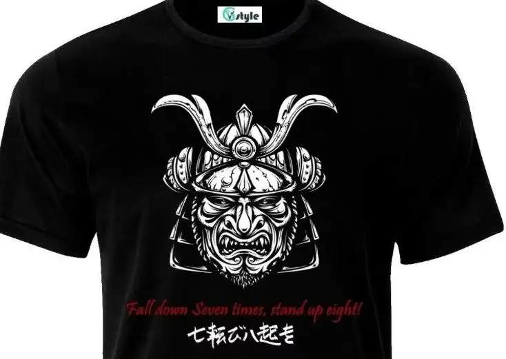 Футболка Samurai Mask Fall Down Seven Times. Летняя хлопковая мужская футболка с коротким рукавом и круглым вырезом, новинка S-3XL
Футболка Samurai Mask Fall Down Seven Times. Летняя хлопковая мужская футболка с коротким рукавом и круглым вырезом, новинка S-3XL