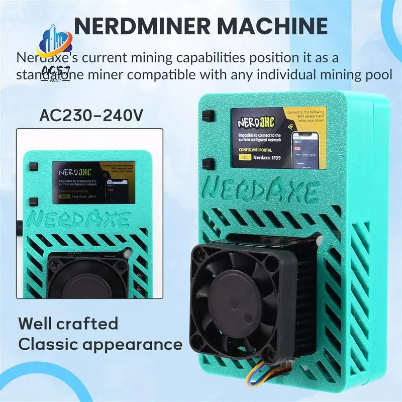 AC57-Nerdaxe Bitaxe Miner 500Gh/S BM1366 ASIC Chip Nerdminer Lottery Mining Miner Solo Lottery BTC Miner
AC57-Nerdaxe Bitaxe Miner 500Gh/S BM1366 ASIC Chip Nerdminer Lottery Mining Miner Solo Lottery BTC Miner