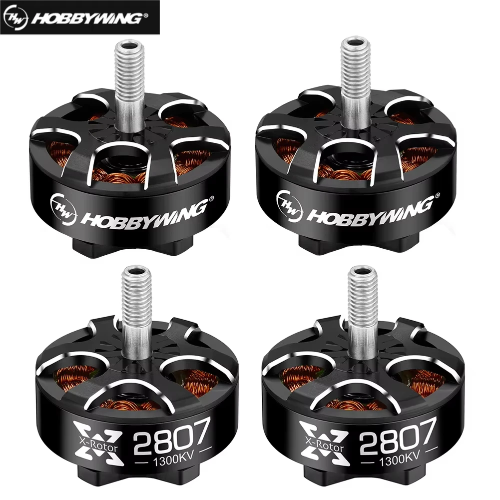 4pcs HOBBYWING Xrotor 2807/2812 900/1100/1300KV 4-6S 1500KV 4-5S / 1700KV 3-4S Black Brushless Motors for FPV Racing Drone Model
4pcs HOBBYWING Xrotor 2807/2812 900/1100/1300KV 4-6S 1500KV 4-5S / 1700KV 3-4S Black Brushless Motors for FPV Racing Drone Model