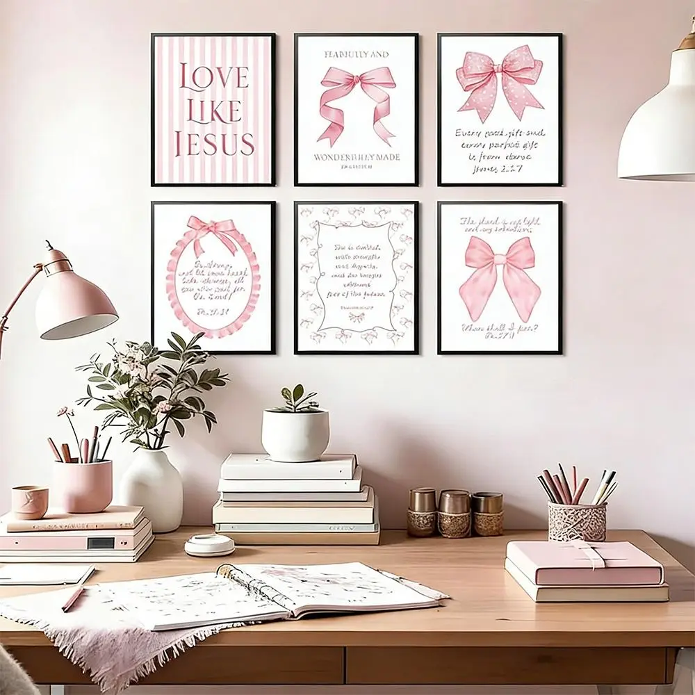 Without Frame Pink Bow Poster Decorative Painting No Frame Canvas Painting Inspirational Quote Canvas Print Girly Wall Art
Without Frame Pink Bow Poster Decorative Painting No Frame Canvas Painting Inspirational Quote Canvas Print Girly Wall Art
