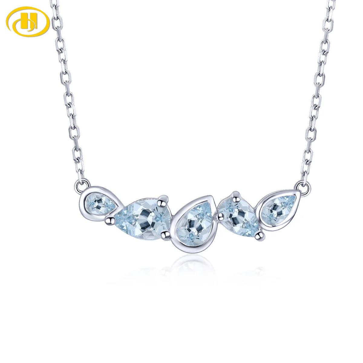 Natural Aquamarine Solid Sterling Silver Necklace Pendant 1.8 Carats Genuine Gemstone Original Design Fine Jewelrys Gifts
Natural Aquamarine Solid Sterling Silver Necklace Pendant 1.8 Carats Genuine Gemstone Original Design Fine Jewelrys Gifts
