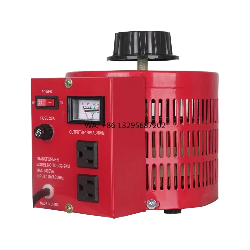 Single-Phase TDGC2-2KVA Contact Type Voltage Regulator Power Transformer for 50Hz/60Hz Frequency 220V Coil for Instrument Power
Single-Phase TDGC2-2KVA Contact Type Voltage Regulator Power Transformer for 50Hz/60Hz Frequency 220V Coil for Instrument Power
