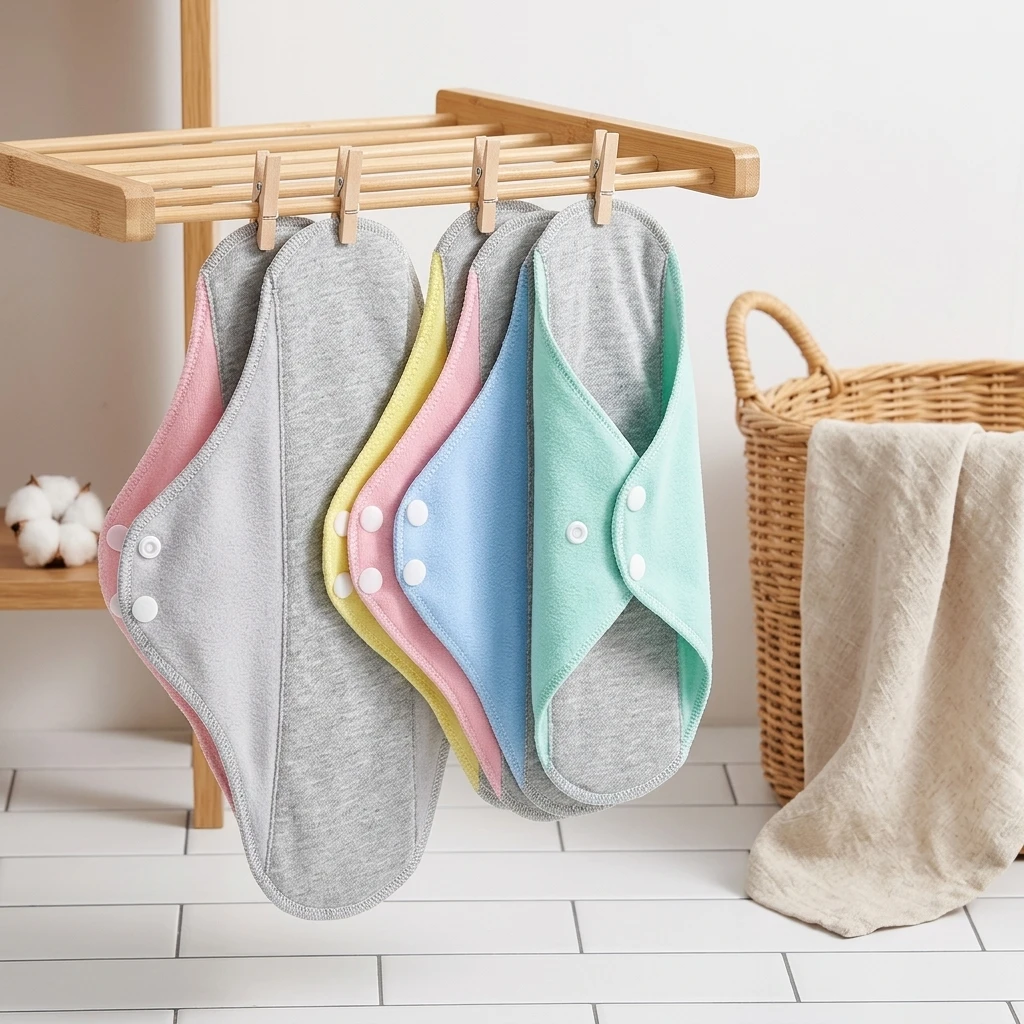 Soft Cotton Reusable Sanitary Pads, Washable Leakproof Napkins Eco Friendly Sustainable Period Care for Ladies BHL1513
Soft Cotton Reusable Sanitary Pads, Washable Leakproof Napkins Eco Friendly Sustainable Period Care for Ladies BHL1513