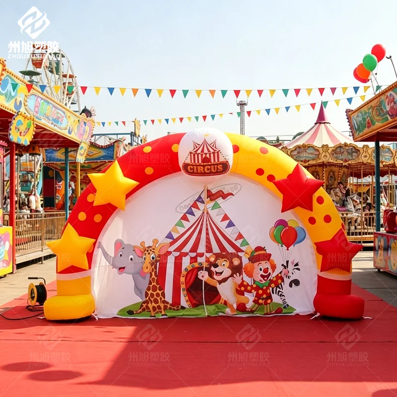 Advertising Inflatable Entrance Arch Stage Backdrop Blow up Arch Gate Custom Inflatable Circus Arch for Events Stage Decoration
Advertising Inflatable Entrance Arch Stage Backdrop Blow up Arch Gate Custom Inflatable Circus Arch for Events Stage Decoration