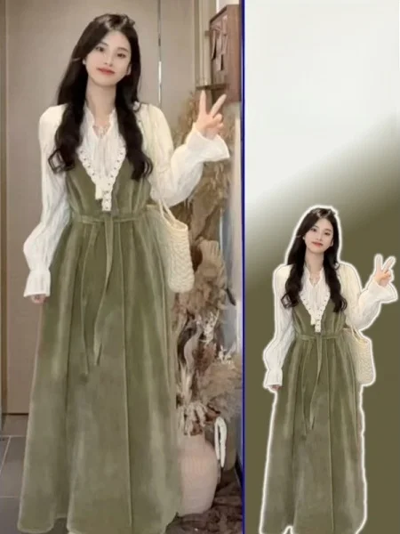 Новая женская длинная юбка больших размеров с кружевом, уникальный французский стиль, свободный крой, А-силуэт, V-образный вырез, длинный рукав.
Новая женская длинная юбка больших размеров с кружевом, уникальный французский стиль, свободный крой, А-силуэт, V-образный вырез, длинный рукав.