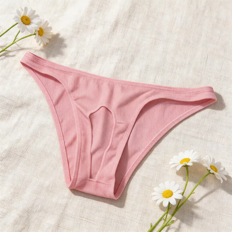 Men's Sexy Front Open Hole Low Rise Briefs Solid Color Quick Dry Breathable Mesh Underwear Pink Fitness Open Crotch Clubwear
Men's Sexy Front Open Hole Low Rise Briefs Solid Color Quick Dry Breathable Mesh Underwear Pink Fitness Open Crotch Clubwear