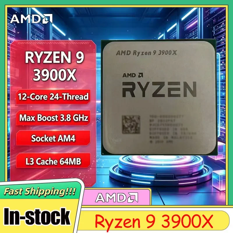 New AMD Ryzen 9 R9 3900X 12-Core 24-Thread 3.8GHz Up to 4.6GHz Zen 2 7nm Socket AM4 Gaming & Workstation CPU Processor No Box
New AMD Ryzen 9 R9 3900X 12-Core 24-Thread 3.8GHz Up to 4.6GHz Zen 2 7nm Socket AM4 Gaming & Workstation CPU Processor No Box