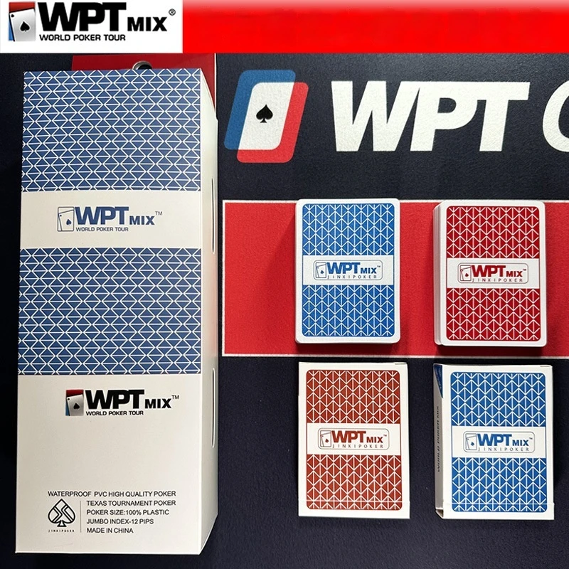1pcs/10pcs Wpttexas Hold'Em Poker Cards Hard High-Grade Plastic Competition Special Poker Cards Waterproof Anti-Fold Wholesale
1pcs/10pcs Wpttexas Hold'Em Poker Cards Hard High-Grade Plastic Competition Special Poker Cards Waterproof Anti-Fold Wholesale