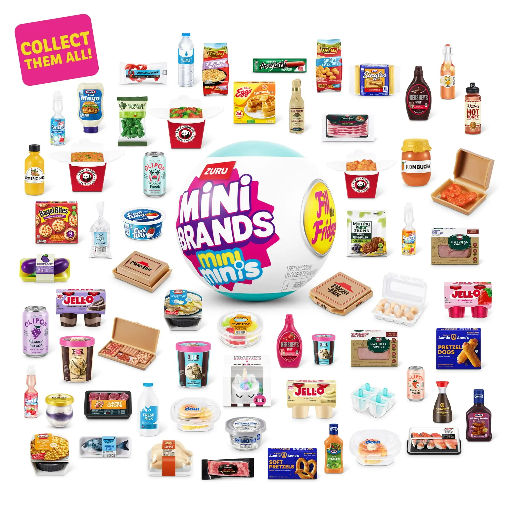 Мини-бренды Zuru, заполняют холодильник, мини-минисная серия, таинственный шар, капсульная игрушка, еда, миниатюрная модель, кухонные украшения, подарки для детей
Мини-бренды Zuru, заполняют холодильник, мини-минисная серия, таинственный шар, капсульная игрушка, еда, миниатюрная модель, кухонные украшения, подарки для детей