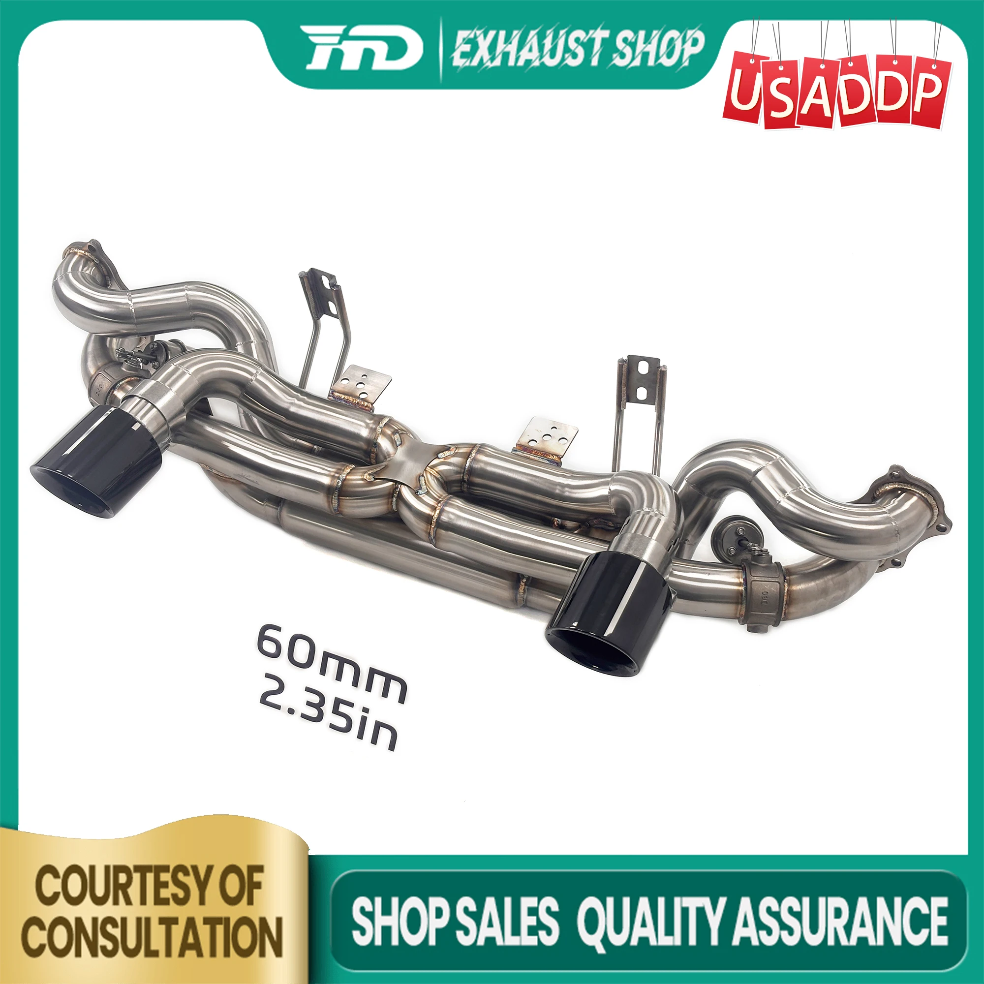 HMD SS304 for Porsche 718 GT4 Catback High quality Exhaust system Replacement installation Exquisite Tips Vacuum valve Muffler
HMD SS304 for Porsche 718 GT4 Catback High quality Exhaust system Replacement installation Exquisite Tips Vacuum valve Muffler