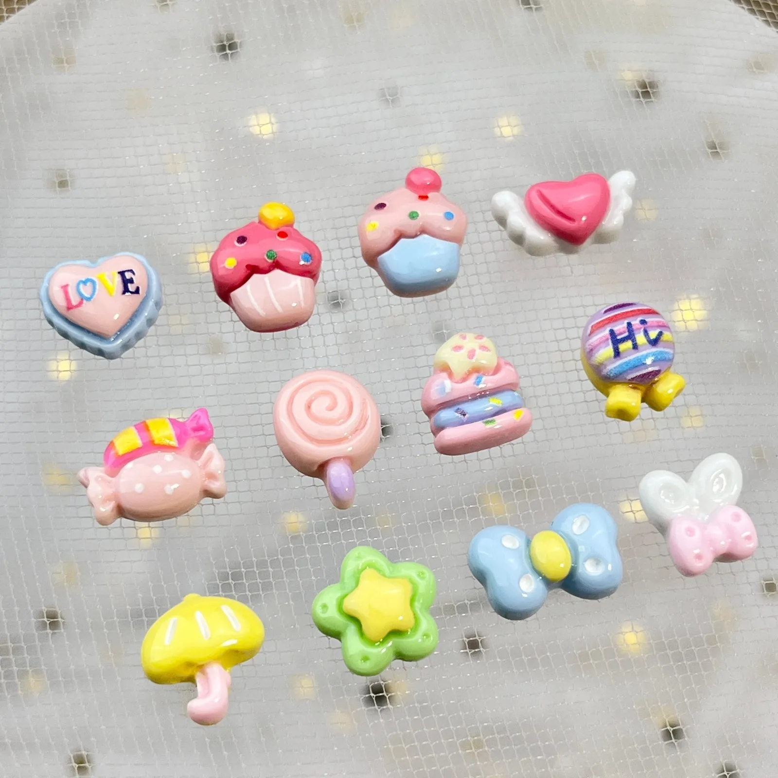 50Pcs 3D Cake & Candy Nail Art Set - Glossy Cream Resin Dessert Charms for Sweet DIY Manicures
50Pcs 3D Cake & Candy Nail Art Set - Glossy Cream Resin Dessert Charms for Sweet DIY Manicures