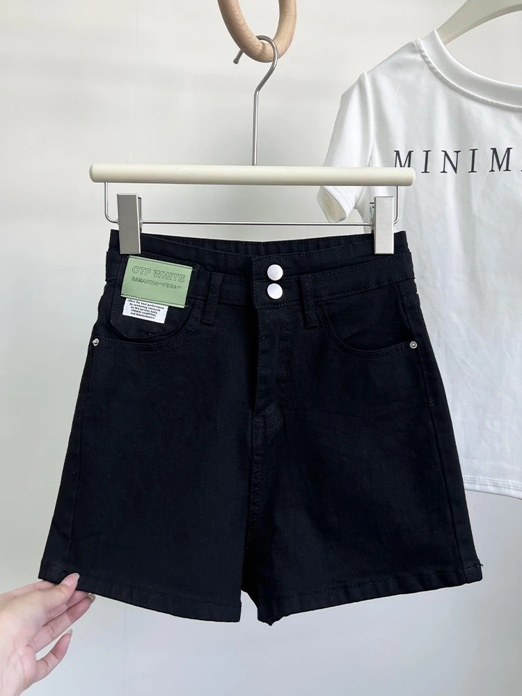 High Waist Black Denim Shorts Women's Summer Thin Straight Leg A-Line Hot Pants Casual Washed Jeans High Waist Slim Fit Shorts
High Waist Black Denim Shorts Women's Summer Thin Straight Leg A-Line Hot Pants Casual Washed Jeans High Waist Slim Fit Shorts