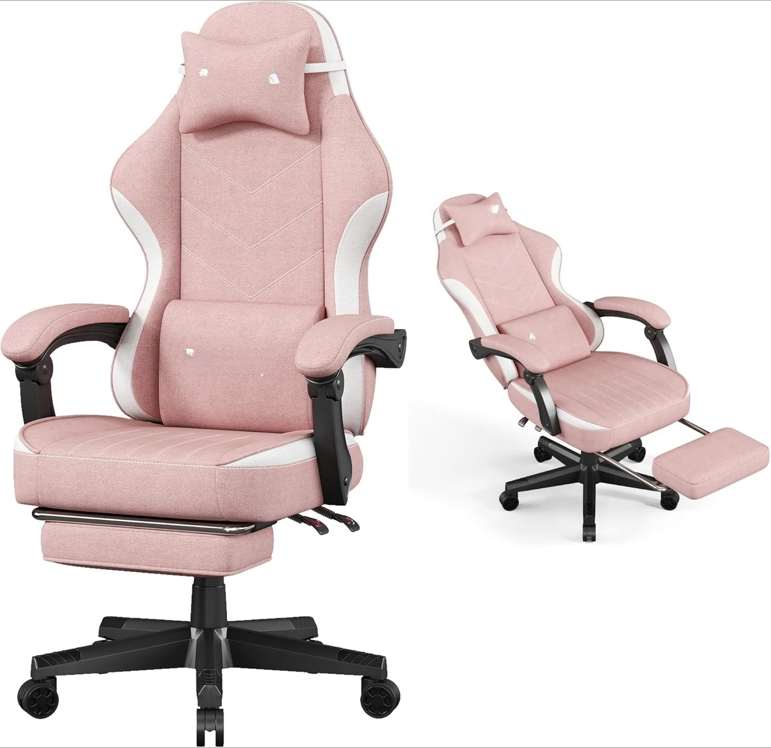 Gaming Chair,with Pocket Spring Cushion,Ergonomic Office Chair with Footrest,Height Adjustable Video Gamer Chairs
Gaming Chair,with Pocket Spring Cushion,Ergonomic Office Chair with Footrest,Height Adjustable Video Gamer Chairs