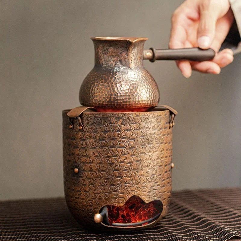 Small pure copper charcoal stove for cooking tea, household manual stove for cooking tea, baking tea, charcoal stove
Small pure copper charcoal stove for cooking tea, household manual stove for cooking tea, baking tea, charcoal stove