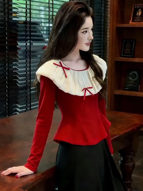 Уникальный дизайн, черный повседневный топ для женщин, весенняя мода, европейский стиль, вязаный, с длинными рукавами, с узлом
Уникальный дизайн, черный повседневный топ для женщин, весенняя мода, европейский стиль, вязаный, с длинными рукавами, с узлом