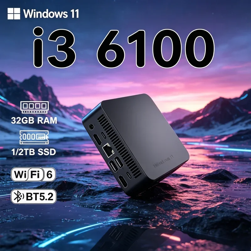 Elegant Neat MINI PC Windows 11 Pro Core I3 6100 32GB RAM 1TB 2TB SSD WIFI 6 BT5.2 4K HD Agile Entertainment
Elegant Neat MINI PC Windows 11 Pro Core I3 6100 32GB RAM 1TB 2TB SSD WIFI 6 BT5.2 4K HD Agile Entertainment