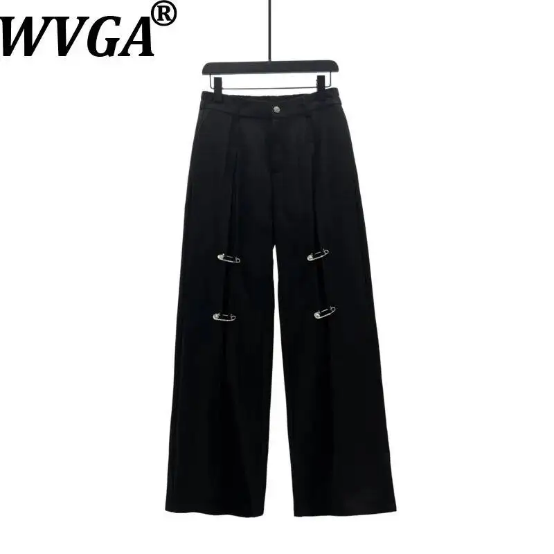 WVGA Spring New Men Unique Design Wide-leg Korean Style Trousers Metal Pin Decoration Niche Chic Straight Suit Pants Ins W24447
WVGA Spring New Men Unique Design Wide-leg Korean Style Trousers Metal Pin Decoration Niche Chic Straight Suit Pants Ins W24447