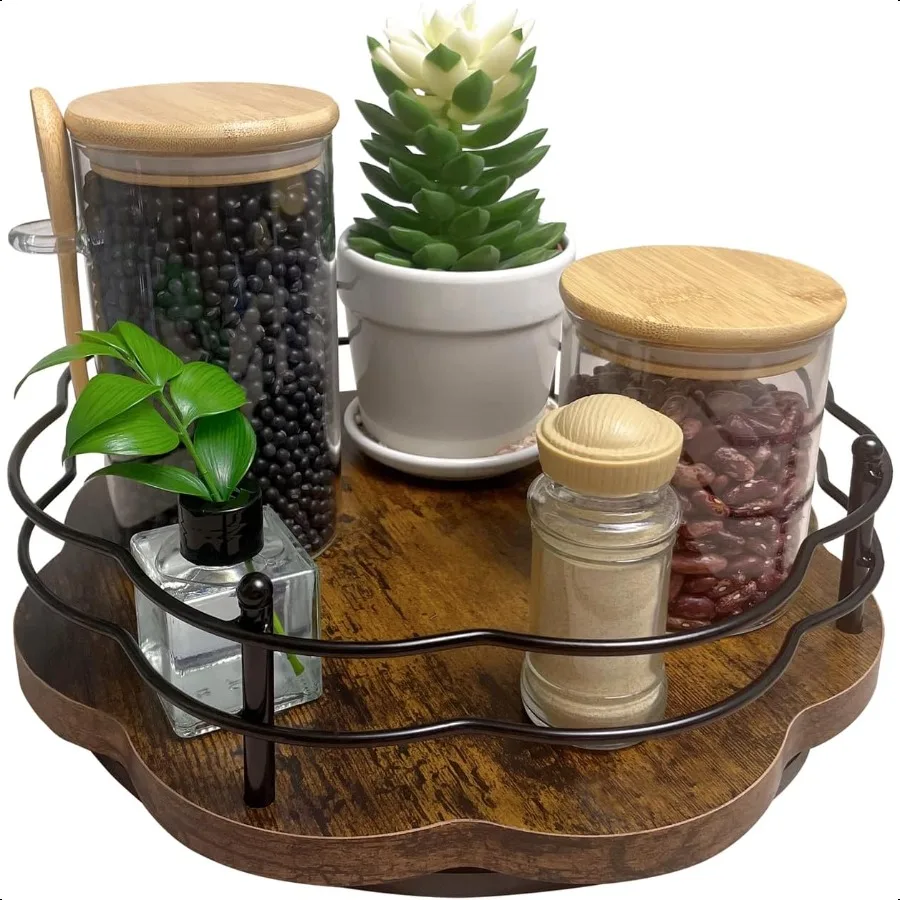 12" Turntable Organizer Higher Guardrail 360°Rotating NonSlip Base Spice Rack Organizer for Table Top Kitchen Countertop Cabi
12" Turntable Organizer Higher Guardrail 360°Rotating NonSlip Base Spice Rack Organizer for Table Top Kitchen Countertop Cabi