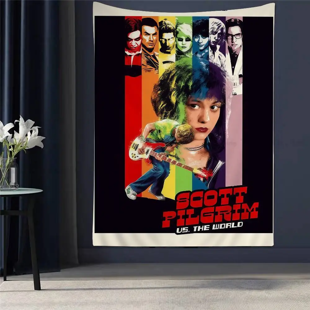 Vintage Movie Scott Pilgrim VS The World Anime Tapestry Hippie Flower Wall Carpets Dorm Decor Wall Hanging Home Decor
Vintage Movie Scott Pilgrim VS The World Anime Tapestry Hippie Flower Wall Carpets Dorm Decor Wall Hanging Home Decor
