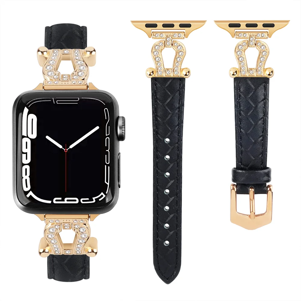 Роскошный дизайнерский ремешок для Apple Watch Band 44 мм 45 мм 38-42-40-41 мм Кожаный браслет с бриллиантами iwatch series 8 7 SE 6 5 4 Ultra 49 мм
Роскошный дизайнерский ремешок для Apple Watch Band 44 мм 45 мм 38-42-40-41 мм Кожаный браслет с бриллиантами iwatch series 8 7 SE 6 5 4 Ultra 49 мм