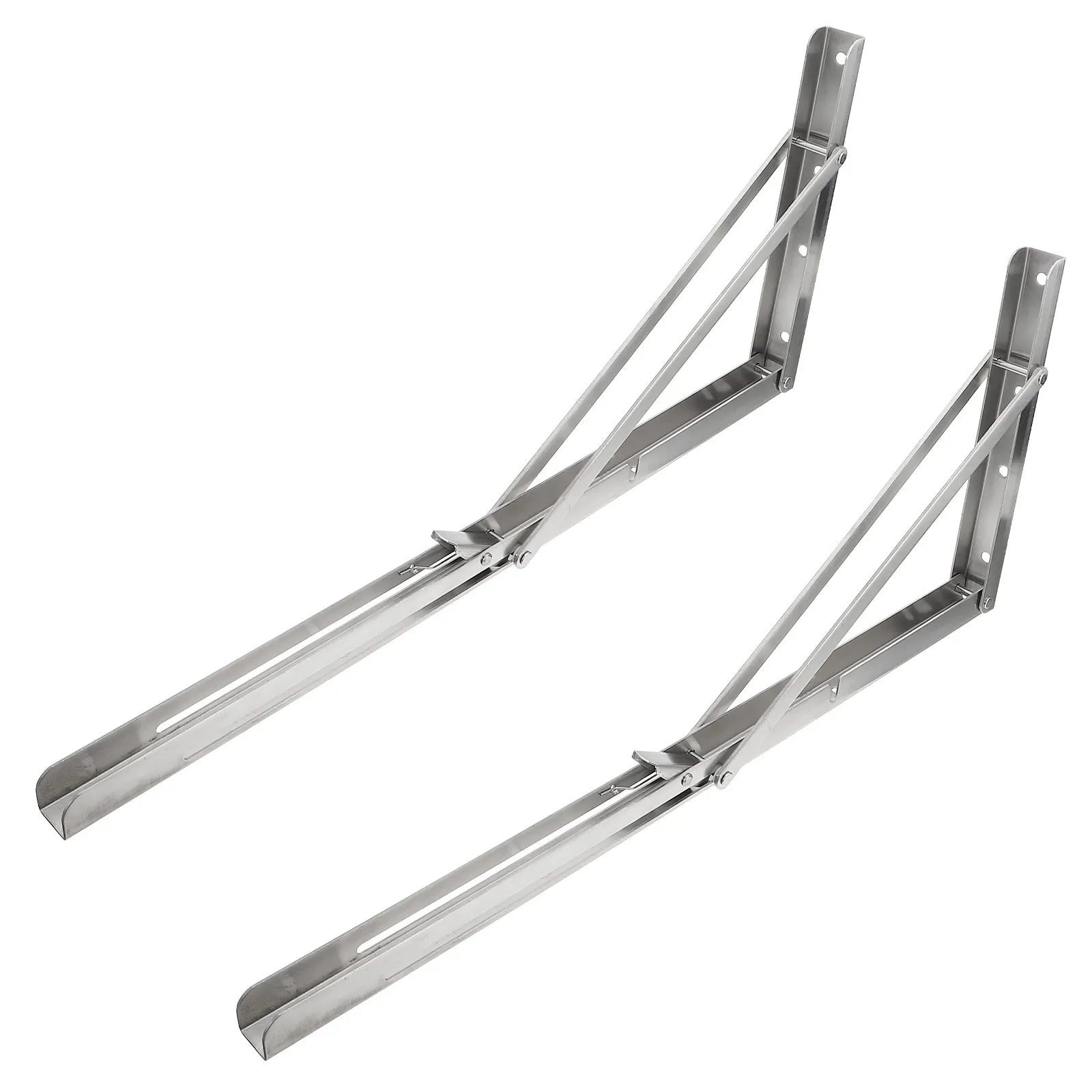 2Pcs Stainless Steel Folding Brackets Strong Support Brackets for Shelves Cabinets Countertops Outdoor Indoor Projects
2Pcs Stainless Steel Folding Brackets Strong Support Brackets for Shelves Cabinets Countertops Outdoor Indoor Projects