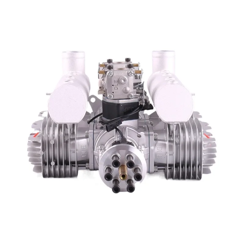 Model aircraft engine four-cylinder two-stroke side exhaust natural air-cooled hand start 222CC displacement
Model aircraft engine four-cylinder two-stroke side exhaust natural air-cooled hand start 222CC displacement