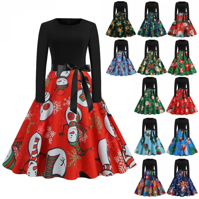 Customized Christmas Round Neck Slim Fit Printed Long Sleeved Casual Dress for Ladies' Evening Performances
Customized Christmas Round Neck Slim Fit Printed Long Sleeved Casual Dress for Ladies' Evening Performances