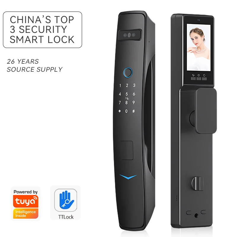 Latest Smart Digital Fingerprint Lock Automatic Biometric Lock Card Wifi App Home Security 3d Face Recognition Smart Door Lock
Latest Smart Digital Fingerprint Lock Automatic Biometric Lock Card Wifi App Home Security 3d Face Recognition Smart Door Lock