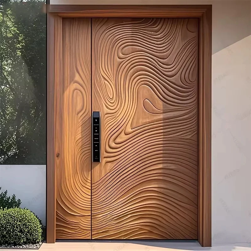 Modern Carved Solid Wood Exterior House Front Door Rear Entrance Design
Modern Carved Solid Wood Exterior House Front Door Rear Entrance Design