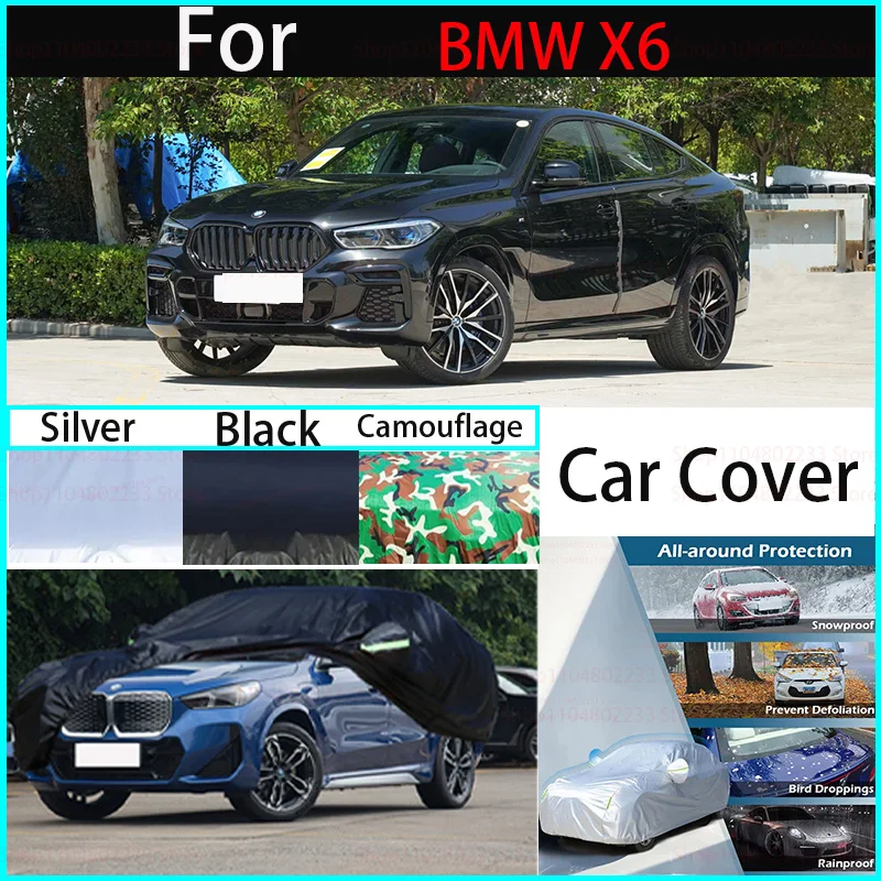 Водонепроницаемые автомобильные чехлы для BMW X6, всесезонные автомобильные чехлы, полное покрытие, пылезащитные, снежные и устойчивые к ультрафиолетовому излучению автомобильные аксессуары
Водонепроницаемые автомобильные чехлы для BMW X6, всесезонные автомобильные чехлы, полное покрытие, пылезащитные, снежные и устойчивые к ультрафиолетовому излучению автомобильные аксессуары