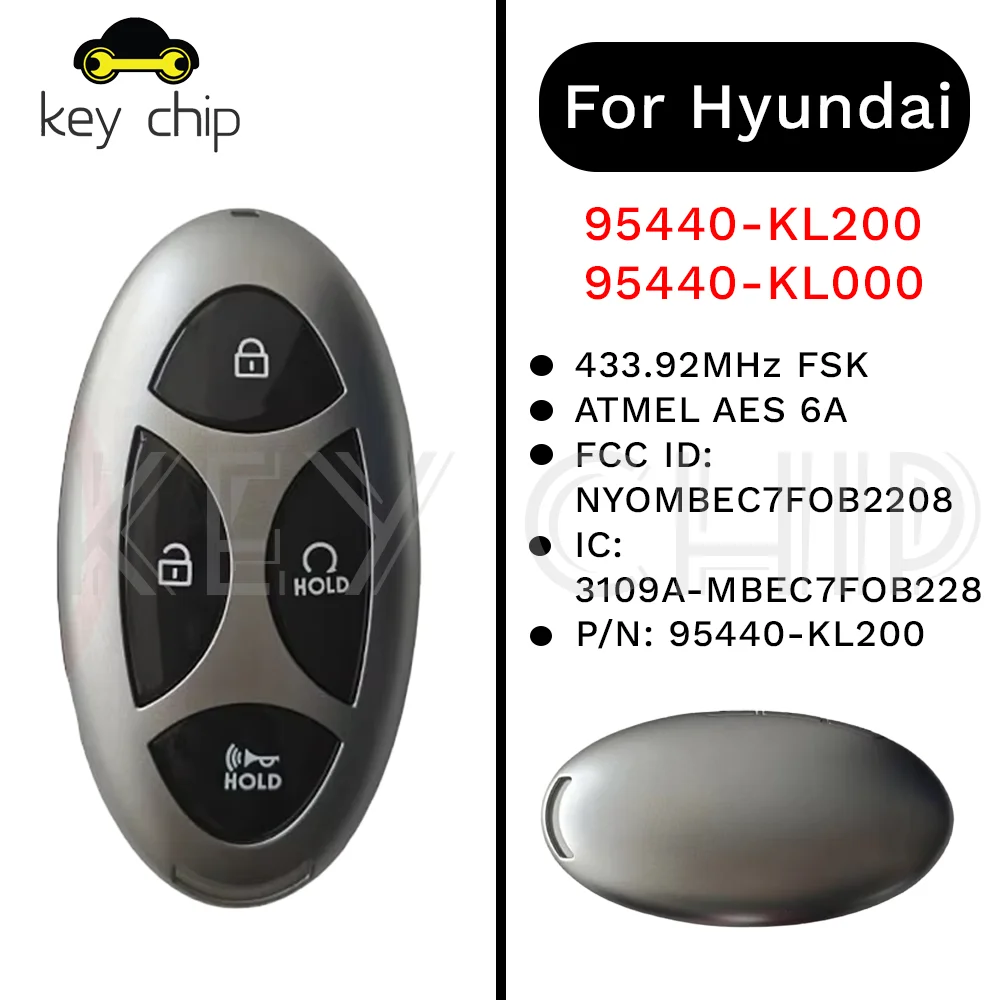 95440-KL200 95440-KL000 Smart Key For Hyundai Ioniq 3109A-MBEC7FOB228 NYOMBEC7FOB2208 433.92MHz FSK ATMEL AES 6A
95440-KL200 95440-KL000 Smart Key For Hyundai Ioniq 3109A-MBEC7FOB228 NYOMBEC7FOB2208 433.92MHz FSK ATMEL AES 6A