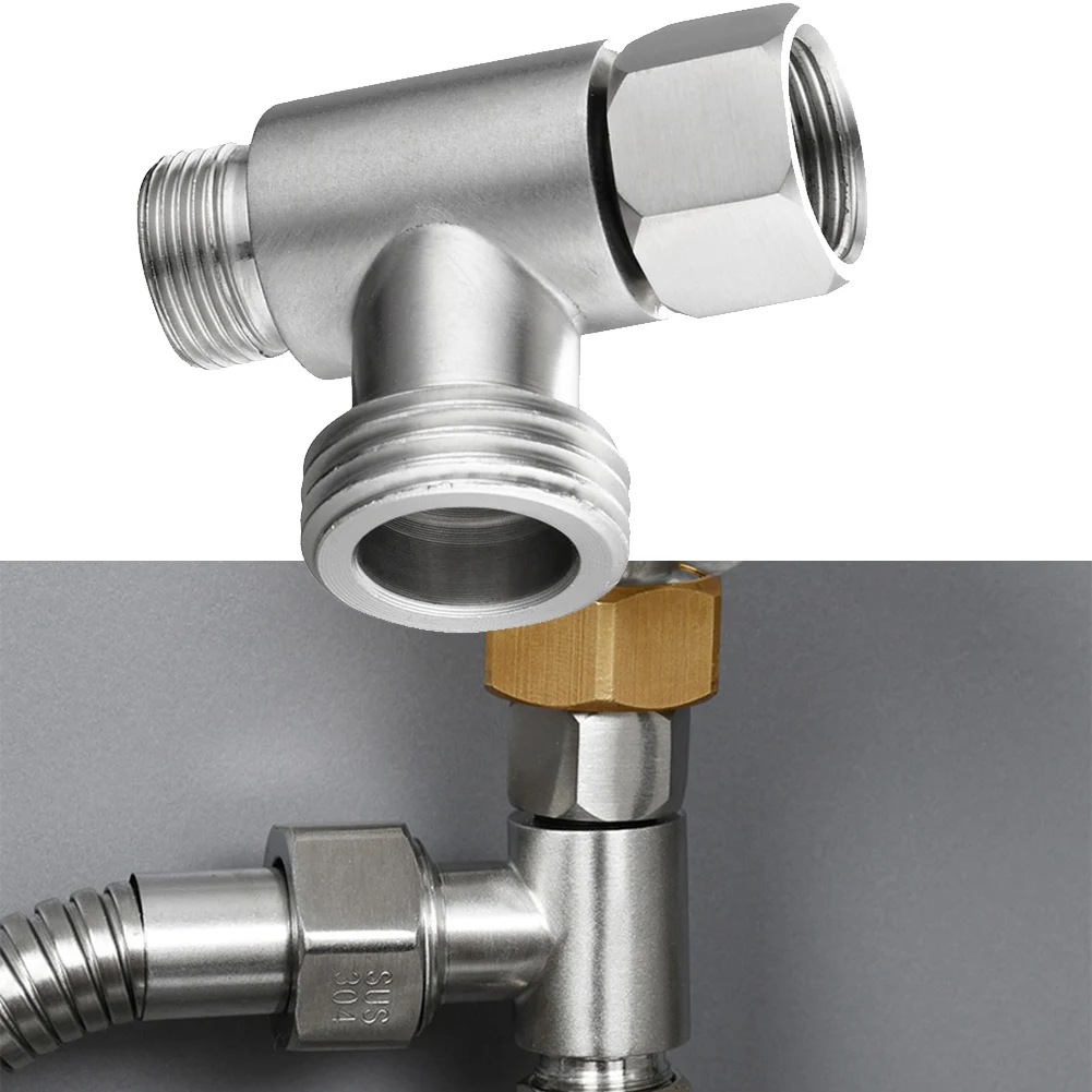1pcs 3way Tee Connector 3/8" And 1/2" Thread Water Feed Adapter Tee Connector Stainless Steel Home Improvement Valves Parts
1pcs 3way Tee Connector 3/8" And 1/2" Thread Water Feed Adapter Tee Connector Stainless Steel Home Improvement Valves Parts