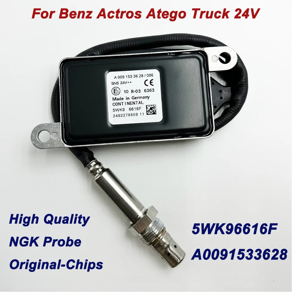 High Quality NGK Probe 5WK96616F A0091533628 A0091533006 Nitrogen Nox Oxygen Sensor For Benz Actros Atego LKW Truck 5WK96616D
High Quality NGK Probe 5WK96616F A0091533628 A0091533006 Nitrogen Nox Oxygen Sensor For Benz Actros Atego LKW Truck 5WK96616D