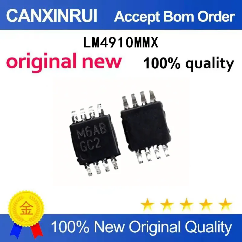 (5-100 Pieces) Brand new original LM4910MMX silk screen GC2 MSOP8 operational amplifier spot chip IC
(5-100 Pieces) Brand new original LM4910MMX silk screen GC2 MSOP8 operational amplifier spot chip IC