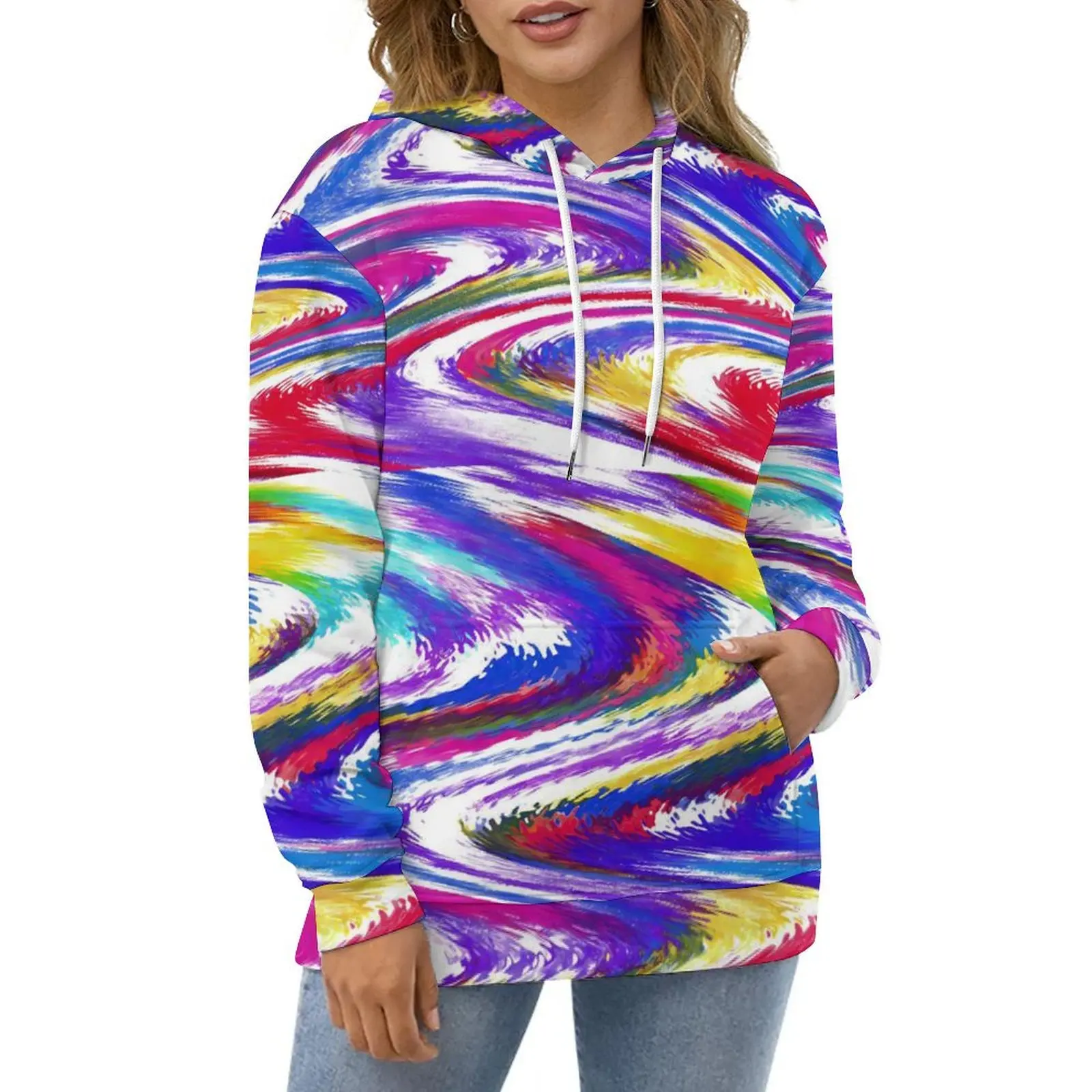 Brightly Curve Casual Hoodies Colorful Print Retro Pattern Loose Hoodie Autumn Long Sleeve Hip Hop Oversized Sweatshirts
Brightly Curve Casual Hoodies Colorful Print Retro Pattern Loose Hoodie Autumn Long Sleeve Hip Hop Oversized Sweatshirts