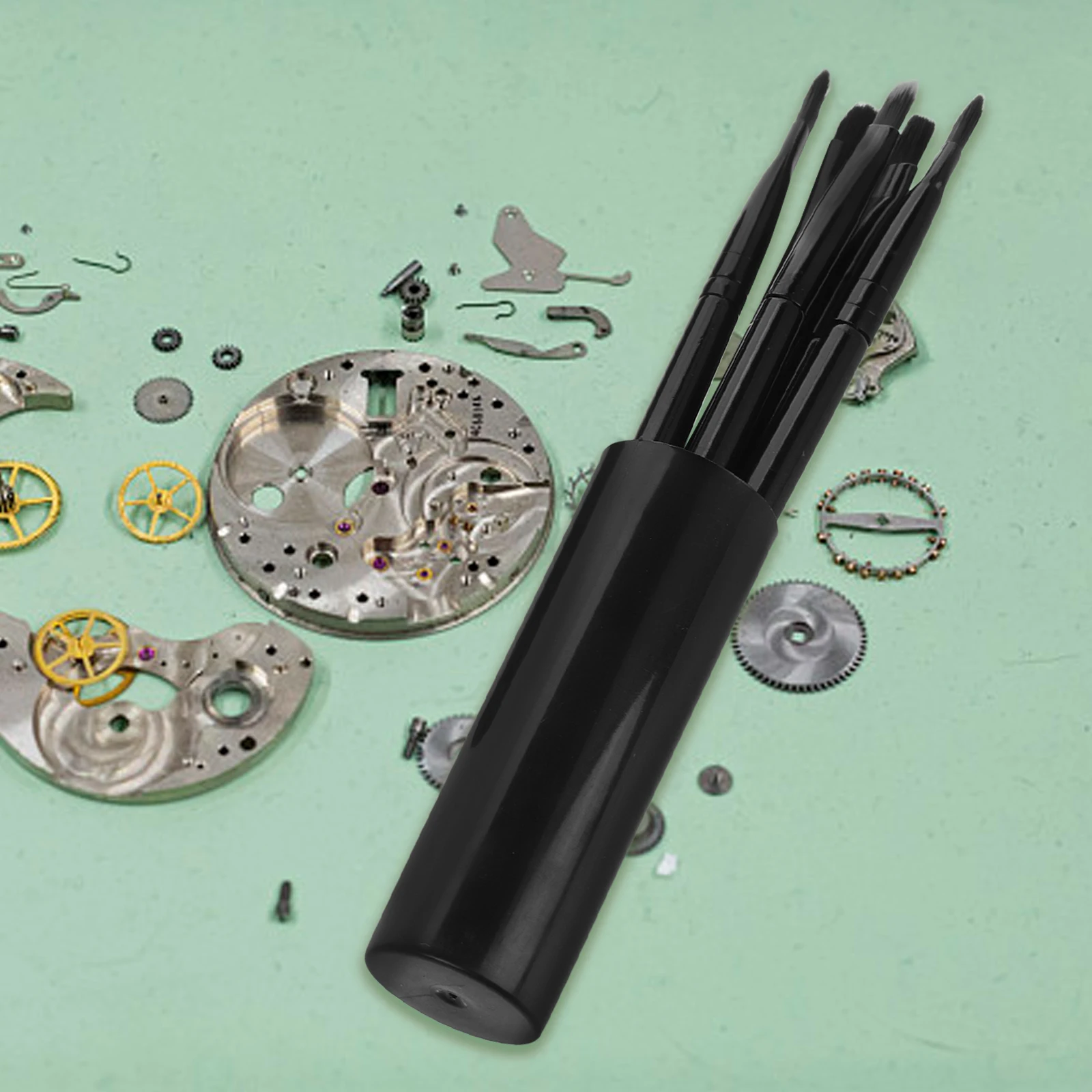 Watch Repair Brush Kit Jewelry Cleaner Clock Cleaning Brushes Storage Box Watchmaker Tools Ergonomic Handles Dial Holder
Watch Repair Brush Kit Jewelry Cleaner Clock Cleaning Brushes Storage Box Watchmaker Tools Ergonomic Handles Dial Holder