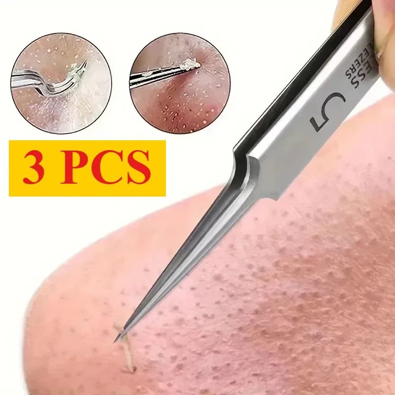 German 1/3/8Pack Extra Fine No. 5 Cellular Acne Blackhead Tweezers - Facial Beauty Remove Acne Needle Tools for Skin Care Tools
German 1/3/8Pack Extra Fine No. 5 Cellular Acne Blackhead Tweezers - Facial Beauty Remove Acne Needle Tools for Skin Care Tools