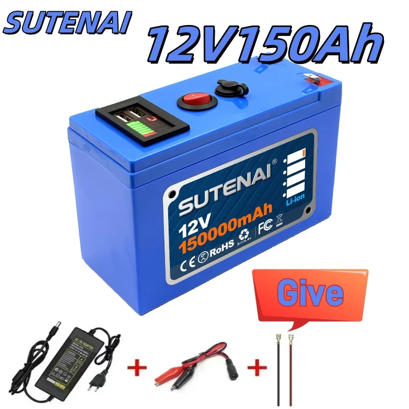 2023 Upgraded 12V 120000mAh Portable Rechargeable Battery Built-in 5V 2.1A USB Power Display Charging Port with +12.6V Charger
2023 Upgraded 12V 120000mAh Portable Rechargeable Battery Built-in 5V 2.1A USB Power Display Charging Port with +12.6V Charger