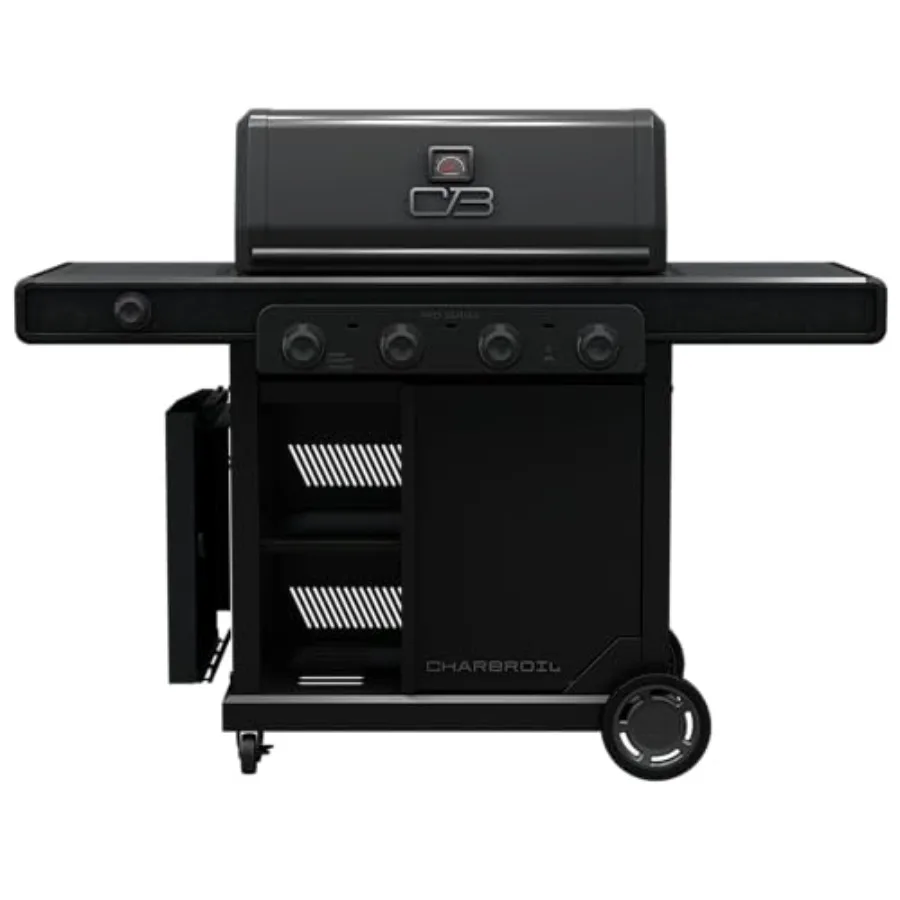 4-Burner Propane Gas Grill Cabinet with Side Burner Black Pro Series with Amplifire Infrared Technology
4-Burner Propane Gas Grill Cabinet with Side Burner Black Pro Series with Amplifire Infrared Technology