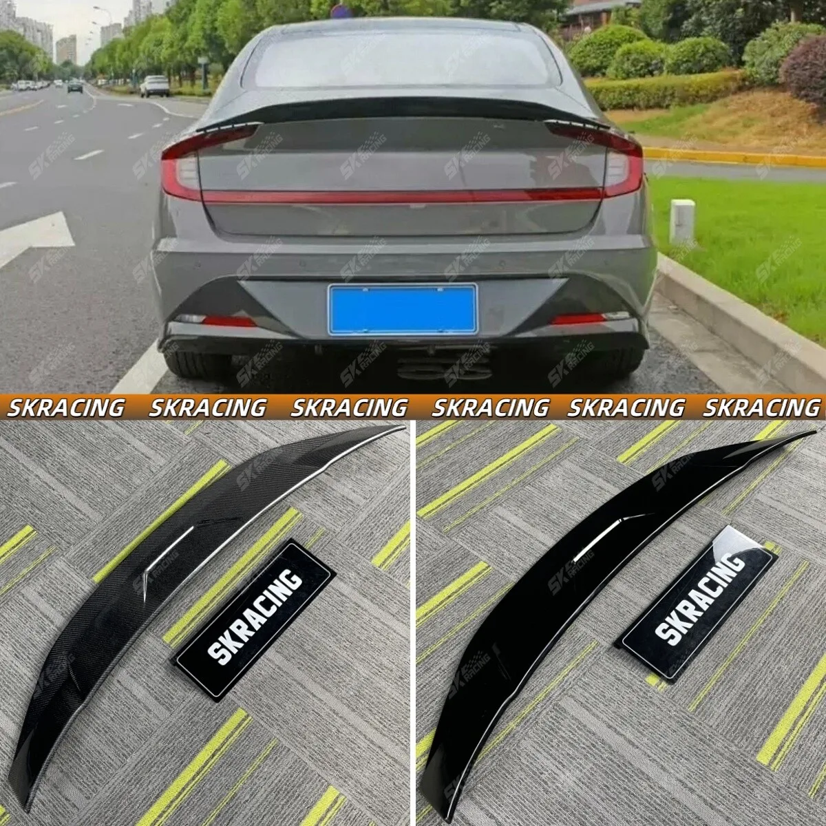 For Hyundai Sonata 2020-2022 Glossy Black/Carbon Fiber Rear Trunk Spoiler Wing
For Hyundai Sonata 2020-2022 Glossy Black/Carbon Fiber Rear Trunk Spoiler Wing