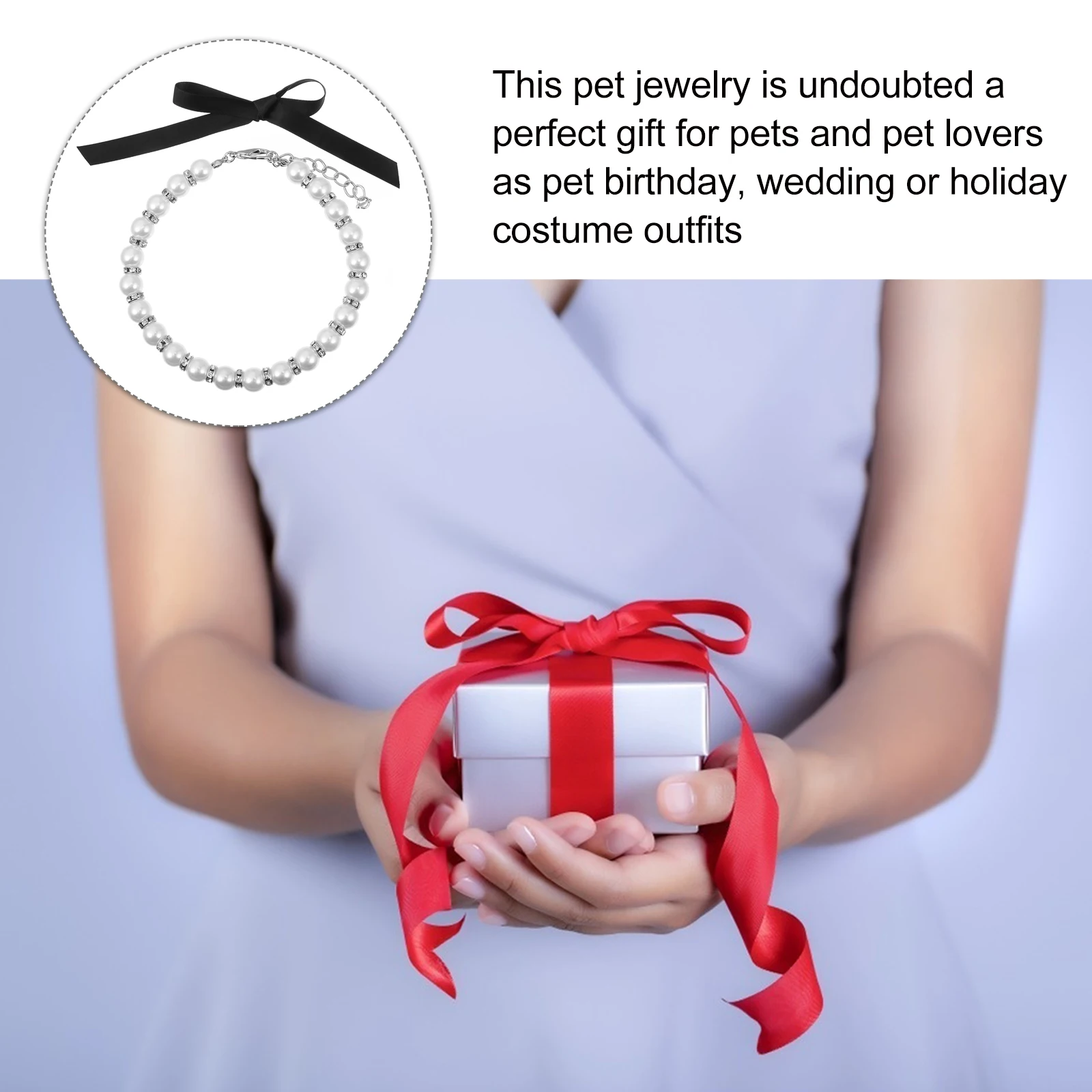 1 set Pearl Necklace Collar Adjustable Imitation Dog Collars Jewelry Accessories Sparkling Ribbon Bow Elegant Cat Wedding Party
1 set Pearl Necklace Collar Adjustable Imitation Dog Collars Jewelry Accessories Sparkling Ribbon Bow Elegant Cat Wedding Party