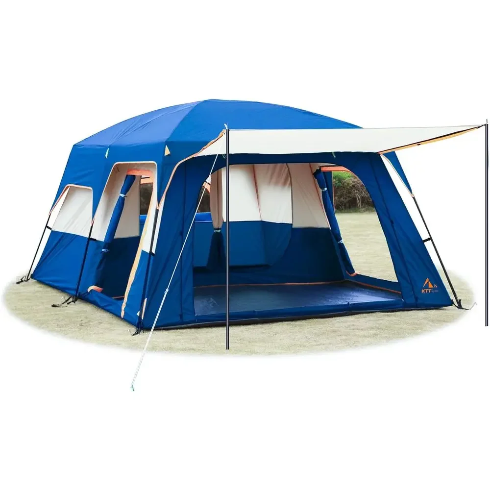 Spacious 6-14 Person Cabin Tent with 2 Rooms, 3 Doors, 3 Windows, Mesh, Waterproof, Double Layer for Outdoor AdventuresTime-limi
Spacious 6-14 Person Cabin Tent with 2 Rooms, 3 Doors, 3 Windows, Mesh, Waterproof, Double Layer for Outdoor AdventuresTime-limi
